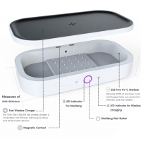 Qi approval Fast wireless Charging UV Light Disinfection Box,uv Disinfection Box For Cell Phone Watches Jewelry