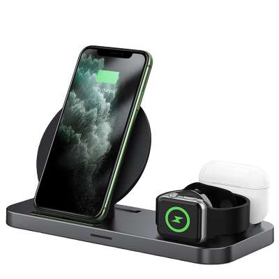 10W Fast Wireless Charger 3 In 1 Wireless Charger Dock Station